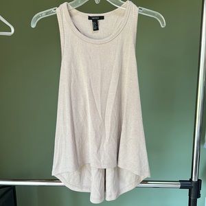 Forever 21 tank top white and tan lines size S